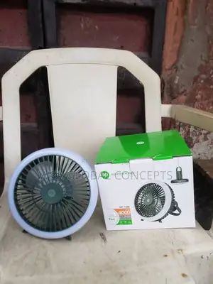 Portable Rechargeable Fan With Led Lights