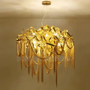 Led Golden Luster Tassel Lighting