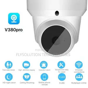 V380 Dome Smart PTZ Wifi Surveillance Camera - Auto Tracking
