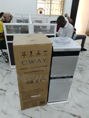 CWAY Free Standing Water Dispenser With Fridge 2 Taps.