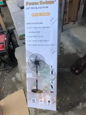 Power Deluxe 18" DC and AC Standing Fan