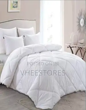 Quality White Colour Duvet and Bedsheet With Pillowcases