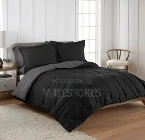 Black Duvet Set, Black Bedspread With Pillowcases