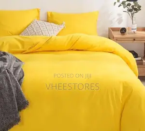 Complete Yellow Duvet Set With Bedsheet