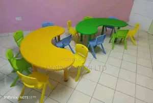 A Set Children's Moon Table Nursery School.