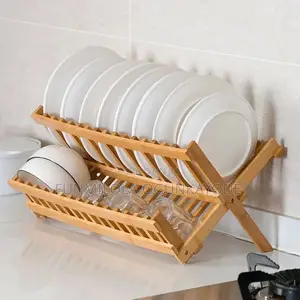 Foldable Bamboo Dish Rack