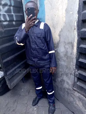 Up And Down Blue Coveralls