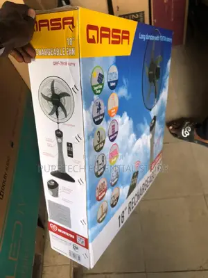 Qasa 18inches Rechargeable Standing Fan