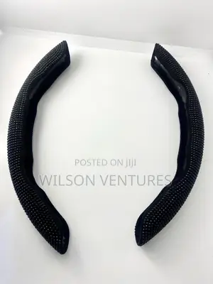 Black Diamond Encrusted Steering Wheel Grip for All Cars