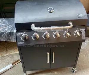 6 Burners Black BBQ Grill Gas’S
