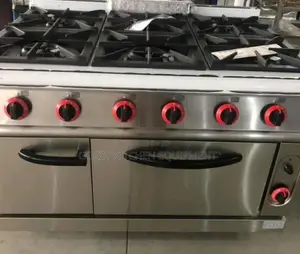 Six Burners Commercial Cooker (Industrial Use 3years Warrant