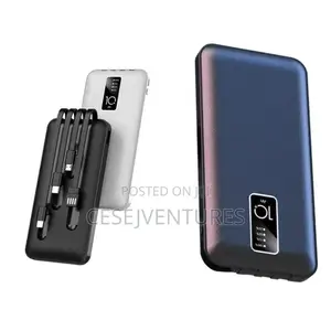Power Bank With Four Built-in Cable Ultrathin Portable