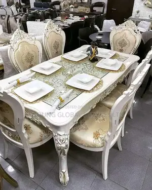 Executive Royal Dining Table by 6 Chair's High School