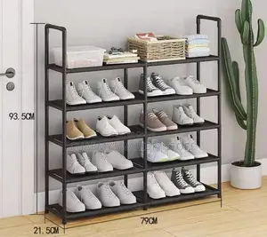 2 Compartment 4layers Multifunctional Shoe Rack