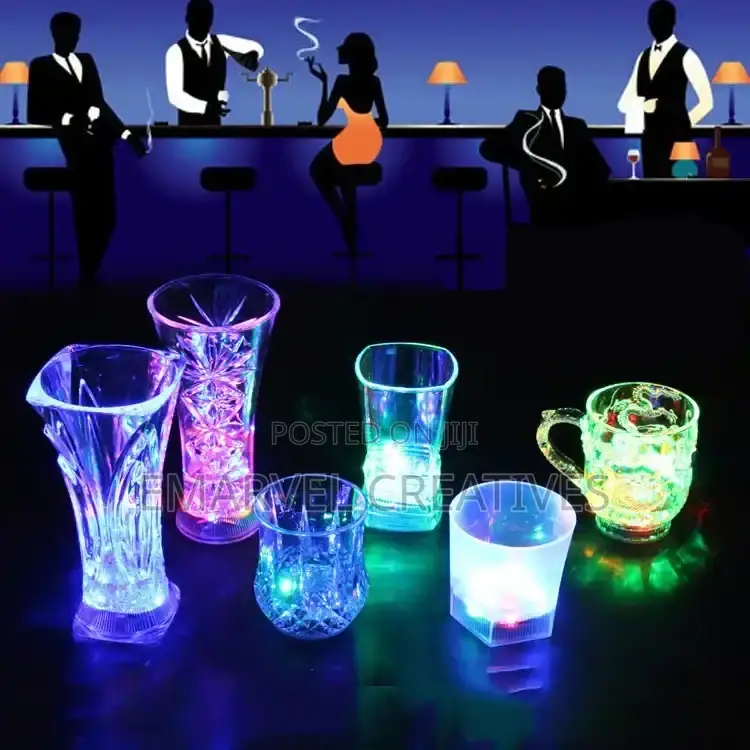 LED Luminous Beer Mug Flash Drinking Cup Color Changing