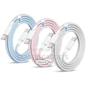 60w USB C to USB C Colorful Cable for iPhone 15-15 Pro Max