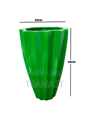 Okra Fiberglass Planters| Lightweight Flower Vases