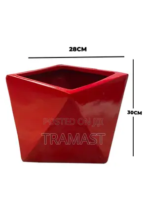 Pentagon Fiberglass Flower Planters for Interior Decor