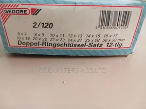 GEDORE 2-120 Double Ended Ring Spanner Set 12 PCS 6x7-30x32mm
