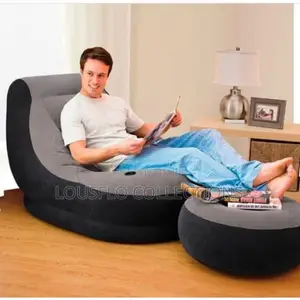 Inflatable Air Sofa Chair With Footrest