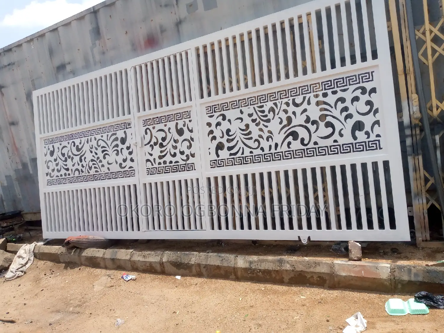 One Way Iron Gate