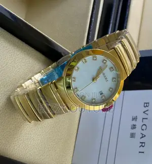 Original Bvlgari Ladies Gold Chain Watch Available in Store