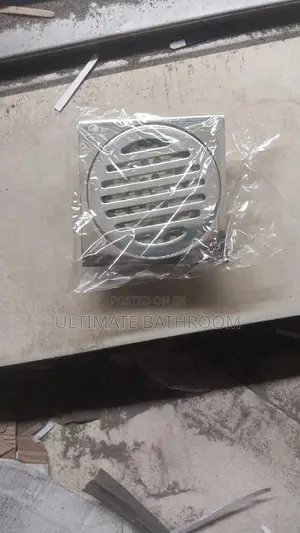 2"(10x10cm)Chrome Bathroom Floor Drain