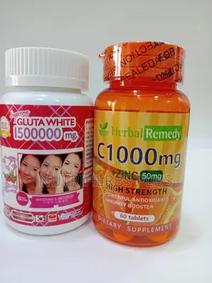 GLUTA WHITE +Vitamin C: Clear Acne Scars, Remove Dark Spots