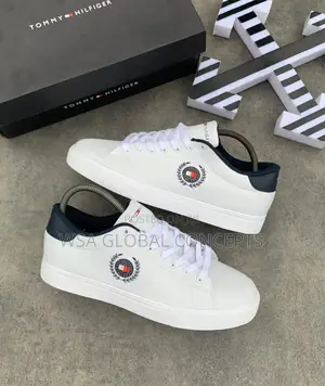 Tommy Hilfiger Tennis Classic White Blue Sneakers