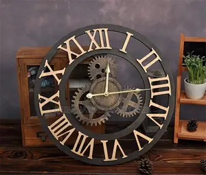 Generic Classic Vintage Wooden Wall Clock 65cm