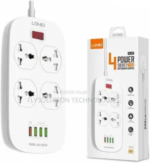 Ldnio Sc4407 4 Usb/ 4 Socket Extension Short