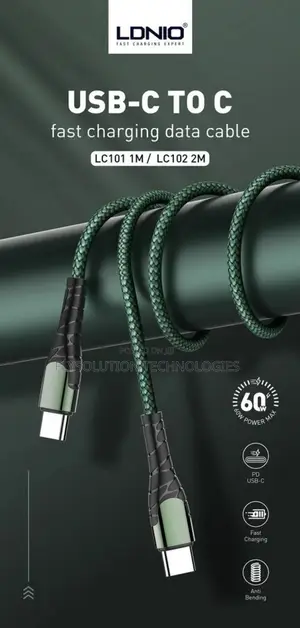 Ldnio Type C to Type C USB-C Cable 2 Meters