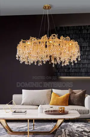 Brass Droplets Indoor Hanging Lights/80cm