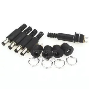 12V 3A Plastic Male Plugs + Female Socket Panel Mount
