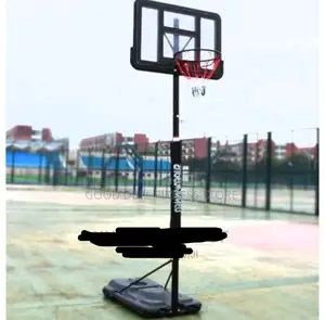 Movable Basketball Stand With Roller Tires.
