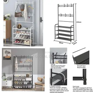 5-Tier Shoe Rack and Hat Hanger (Multifunctional)