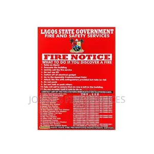 Lagos State Fire Safety Sign