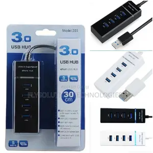 3.0 High Speed 4 Port USB Hub Splitter