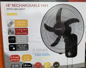 Century 18" Wall Rechargeable Fan