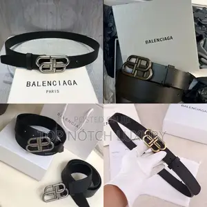Balenciaga Men Women Luxury Wavy Designer Belt