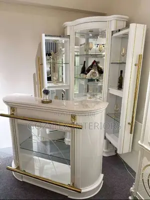 Adjustable Wine Bar Cabinet