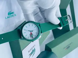 Original LACOSTE GREEN RUBBER WATCH Available in Store
