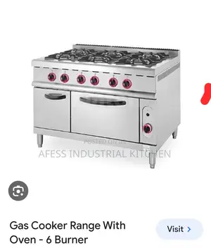 6burner Gas Cooker With An Oven