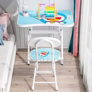 Kids Foldable Study Table and Chair Set