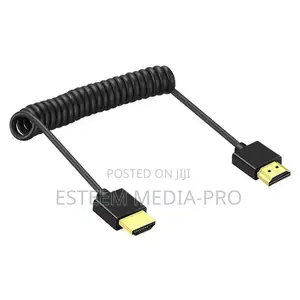 Hdmi Coiled Raven and Spiral Cable 4kp60 for Camera Live