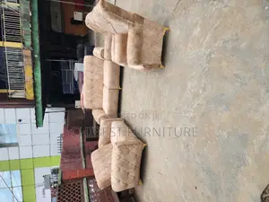 Quality Complete Set of 7 Seaters Upholstery Padded Sofa