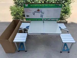 Picnic Table With Stools (Aluminum Picnic Table/Chairs)