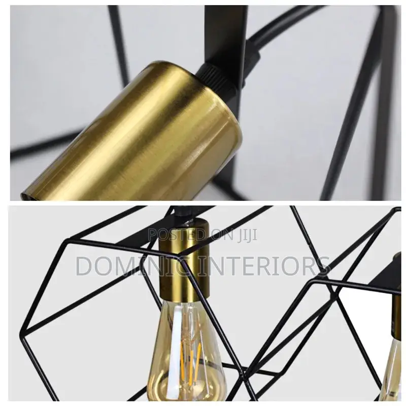 Geometric Metal Frame Lamp