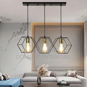 Geometric Metal Frame Lamp