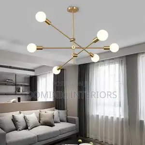 Modern Gold Pipe Droplight